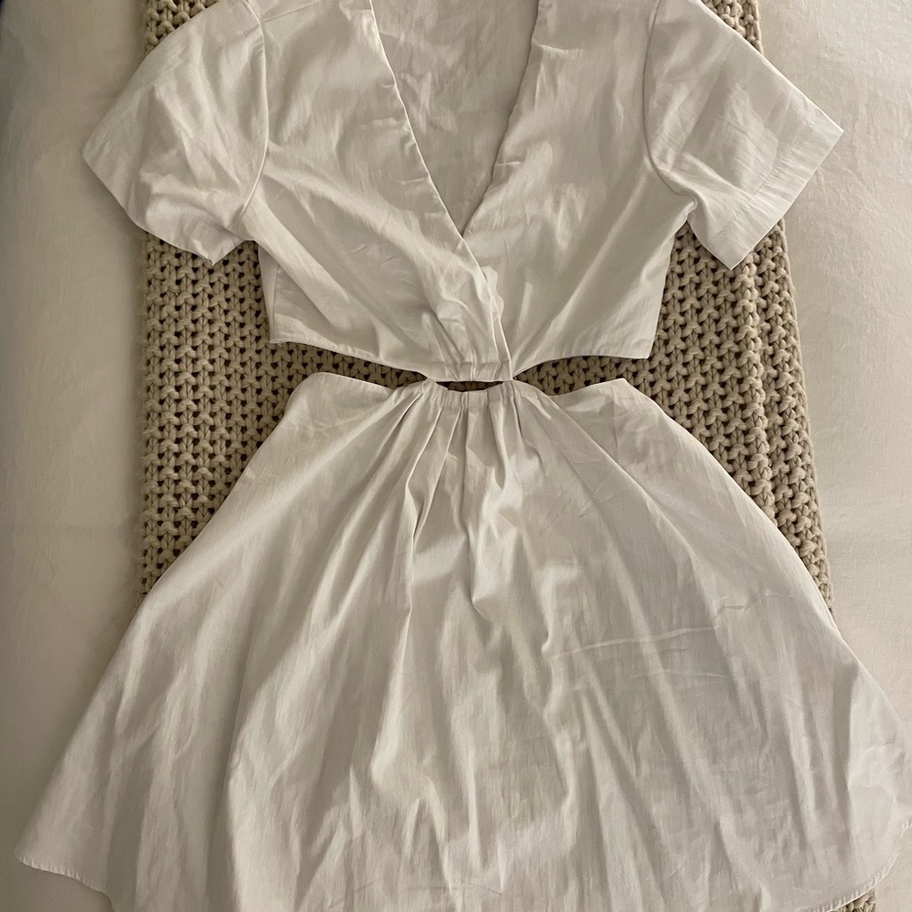 White mini dress